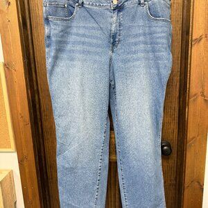 M JEANS ,EVERFLEX, BLUE, SIZE 24W
